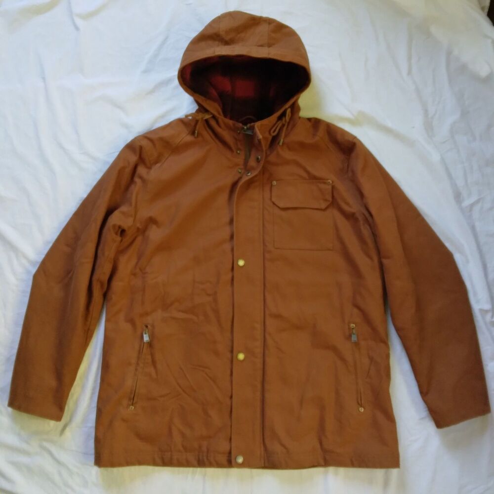 Pendleton Hooded Timber Cruiser Jacket Whiskey Brown Canvas Outdoor Mens XXL - Picture 1 of 16
